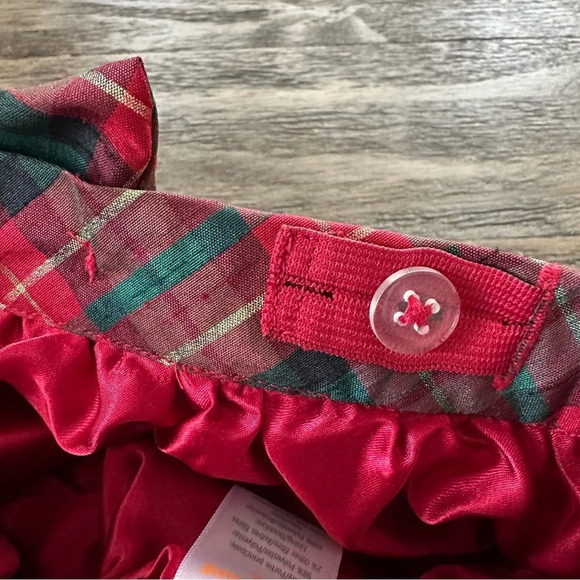 NWT Gymboree girls Plaid Holiday Skirt A Royal Christmas Bow Red Green Gold New - Picture 4 of 6